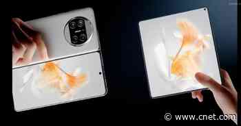 Huawei's New Folding Phone Is Thinner Than an iPhone 14 Pro Max     - CNET