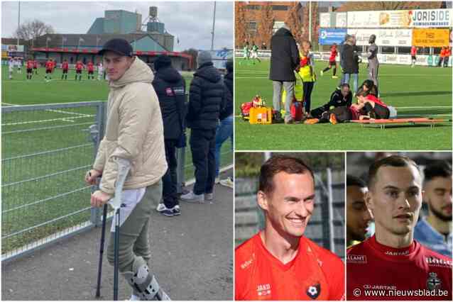 In seizoen vol ellende moet Gauthier Libbrecht derby tussen ex-club Mandel en huidige ploeg op krukken bijwonen: “Het gebaar van Winkel stel ik enorm op prijs”