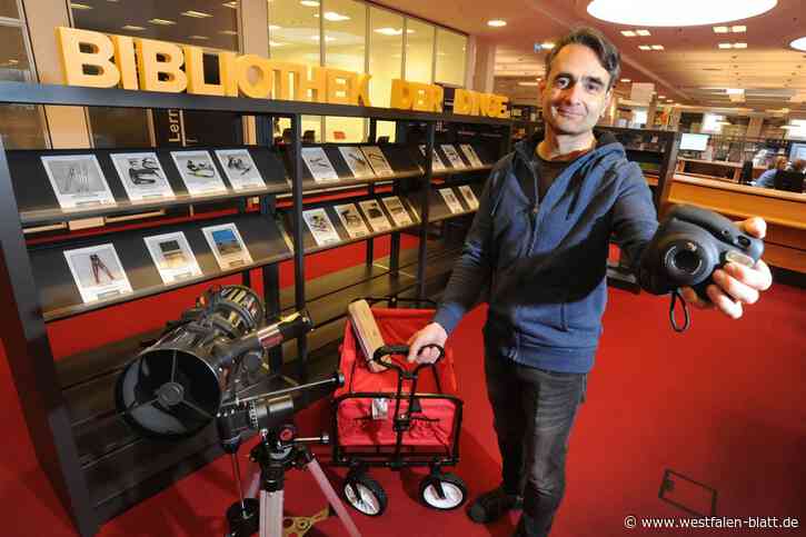 Bollerwagen und Bohrer aus der Bücherei