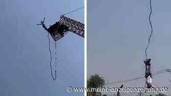 Bungeejumping-Unfall in Thailand: Tourist springt – plötzlich reißt das Seil