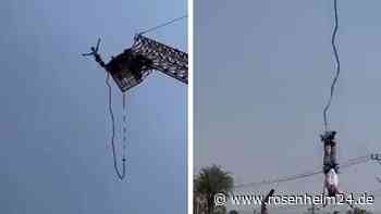 Bungeejumping-Unfall in Thailand: Tourist springt – plötzlich reißt das Seil