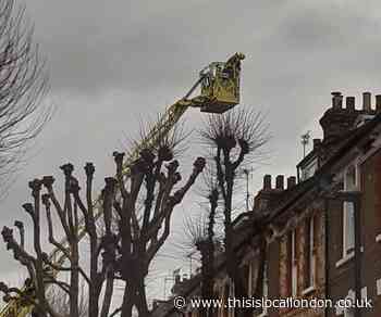 Fire partly destroys loft of a four-storey house in Highbury