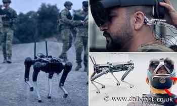 Killer robot dogs that are controlled by soldiers' MINDS are trialed by Australian army 