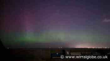Northern lights captured in the skies above New Brighton