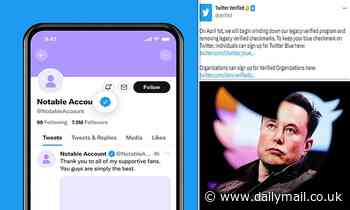 Say goodbye to your blue tick! Twitter will start removing 'legacy' verified check marks on April 1