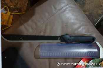 Police find ‘zombie knife’ and drugs at Birkenhead address