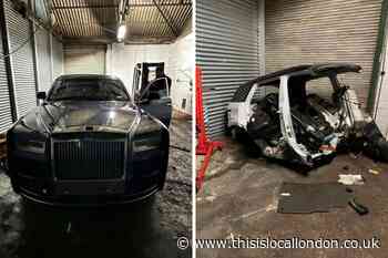Stolen Rolls Royce and Land Rover found in Erith police raid
