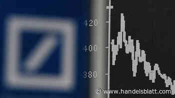 Bankenkrise: Deutsche Bank: Aktie stürzt zweistellig ab