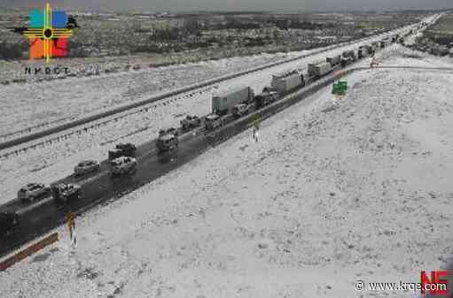 I-40 is closed east of Gallup due to crash