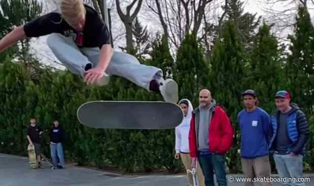 Did Not See That Coming: This Lofty And Lengthy Kickflip Will Leave You Shocked
