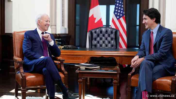 'A lot to talk about,' Biden says in meeting with Trudeau, will soon address Parliament