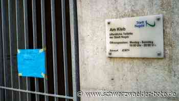 Stadtgebiet Nagold: Zunehmender Vandalismus in öffentlichen Toiletten