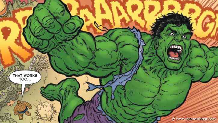 Hulk and Thing take on a Celestial in Clobberin' Time #1