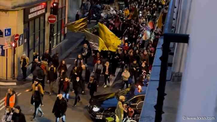 Austin family in Paris amid protests of Macron's pension plan shift