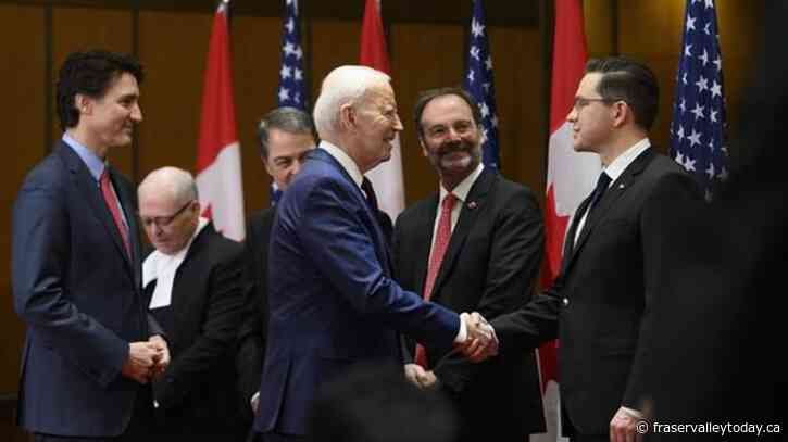Allow unvaccinated Canadians to cross U.S. border, Poilievre asks President Joe Biden