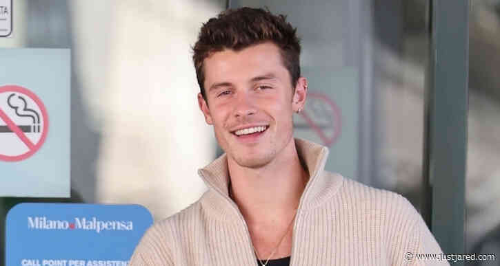 Shawn Mendes is All Smiles While Landing in Milan