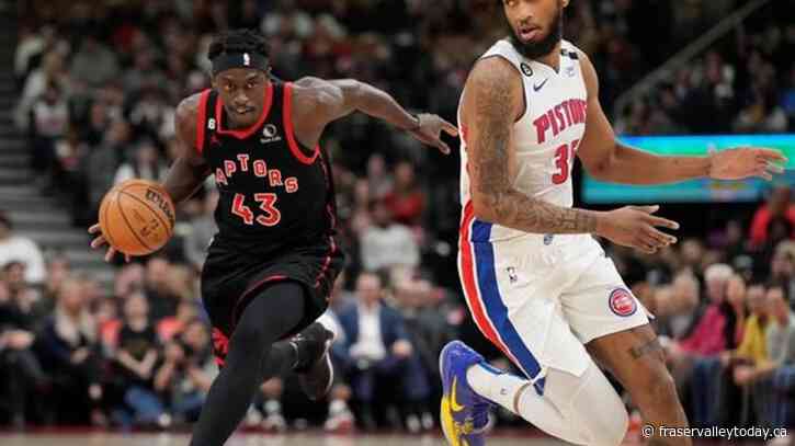 Siakam’s 32-point, nine-assist effort lifts Raptors to 118-97 win over Pistons