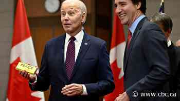 #TheMoment Joe Biden gets a treat made by a Syrian-Canadian chocolatier