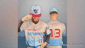 This baseball team chose an exploding whale as its new identity