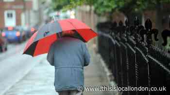 Wet and cloudy weather forecast in south east London on Sunday