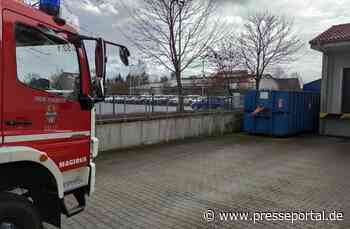 FW Celle: Brennt Papierpresse in Altencelle!