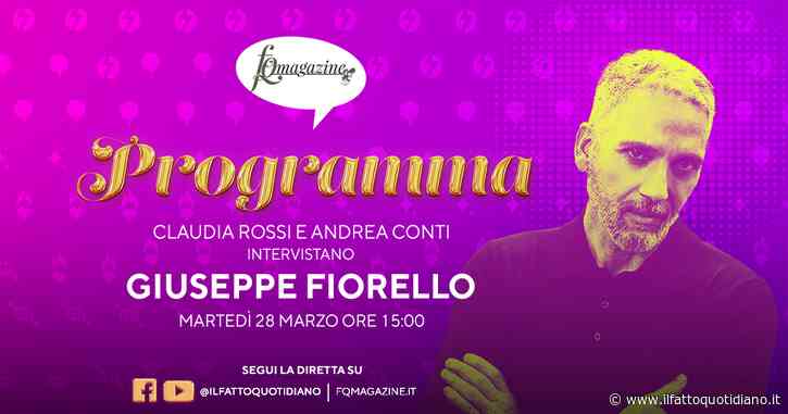 Giuseppe Fiorello: “Stranizza d’amuri è inno alla vita” in diretta martedì 28 marzo alle 15 con Claudia Rossi e Andrea Conti