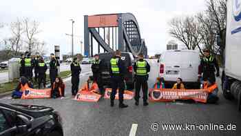 Elbbrücken in Hamburg blockiert: Lastwagenfahrer tritt Klimaaktivist in den Bauch