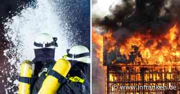 Burgebrach: Scheune in Brand geraten - Feuerwehr im Einsatz