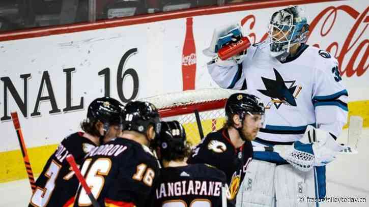 Toffoli’s two-goal effort leads Flames in 5-3 win over Sharks