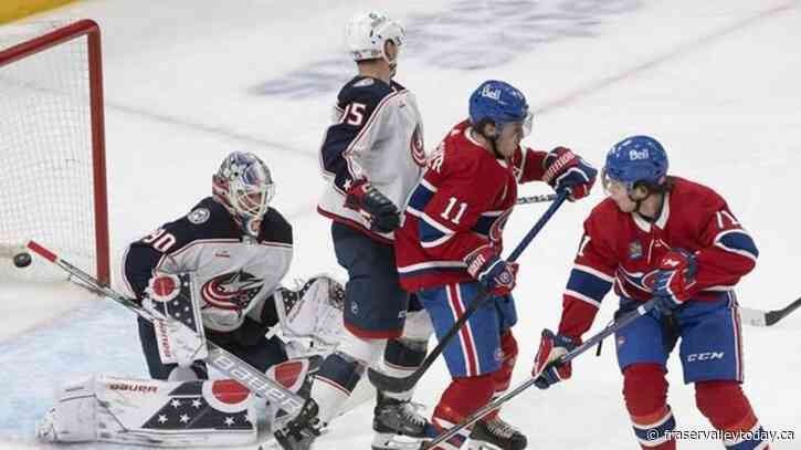 Harvey-Pinard nets three, Canadiens crush Blue Jackets 8-2