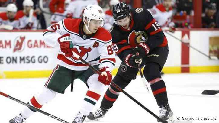 Devils defeat Senators 5-3, clinch playoff birth