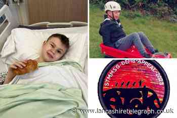 Clitheroe Cub and Scout group climbing Pendle Hill for fundraiser