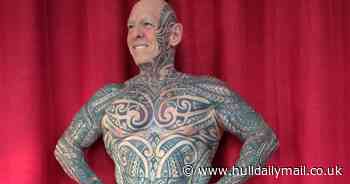 Man now has tattoos all over body after 4-hour inking of 'very sensitive' area