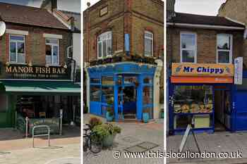 Three of the top rated fish and chip shops in Hither Green 