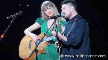 See Taylor Swift Bring Out Marcus Mumford to Perform ‘Cowboy Like Me’ at Las Vegas Show