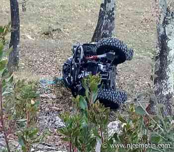 Un quad dégringole vingt mètres en contrebas de la route, deux blessés dont un grave à Coaraze
