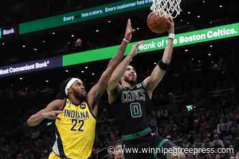 Celtics star Tatum sidelined vs. Spurs with hip contusion