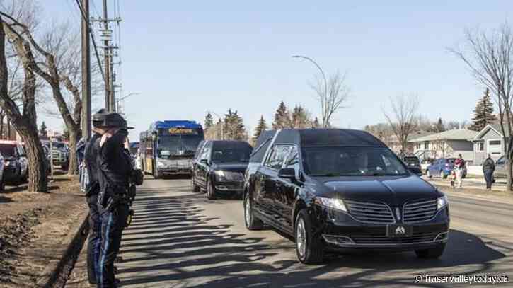 Funeral for two Edmonton police officers shot and killed responding to family dispute