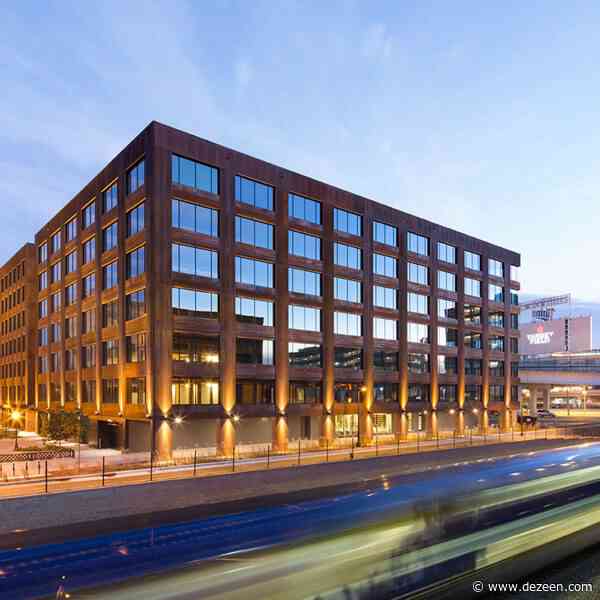T3 by MGA is an office building constructed from trees killed by bugs