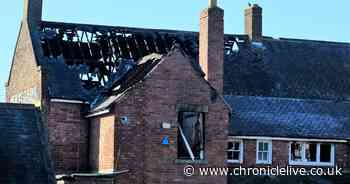 The Travellers Rest in Shiney Row, Houghton-le-Spring, following a blaze at the pub