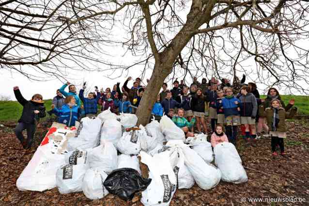 Chiro en Natuurpunt ruimen zwerfvuil in Vlassenbroek