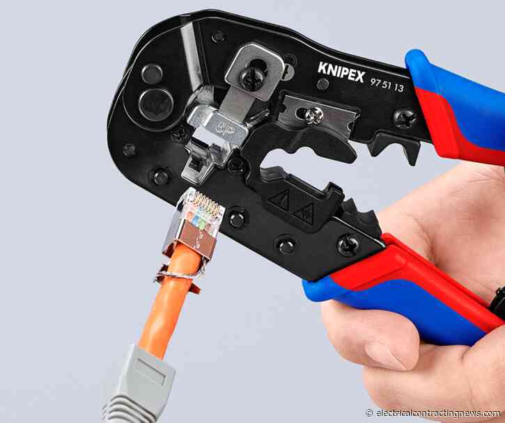 KNIPEX Crimping Pliers for RJ45 Western plugs
