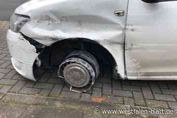 Mann aus Bielefeld fährt auf der Felge nach Hause