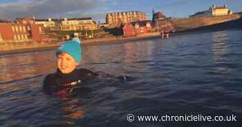 Boy, 8, from Whitley Bay swims in the North Sea every day this month to raise money for Cancer Research