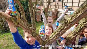 Wendeburger Schulkinder werden vom Osterhasen überrascht