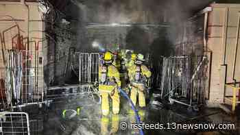 Portsmouth shopping center damaged by fire