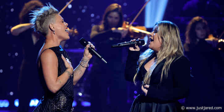 Pink Joins Kelly Clarkson Onstage to Belt Out 'Just Give Me a Reason' at iHeartRadio Music Awards 2023