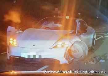 Porsche totalled and driver 'dealt with' following crash on A6