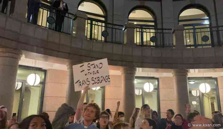 LGBTQ+ advocates protest Texas bill affecting trans people