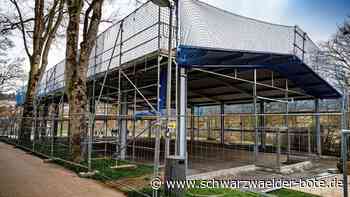 Verspäteter Spatenstich: Die Häfele-Arena in Nagold ist schon weit gediehen